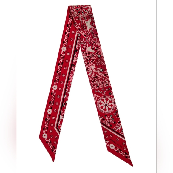 Hermès Peuple Du Vent Bandana Twilly Scarf - Picture 10 of 10